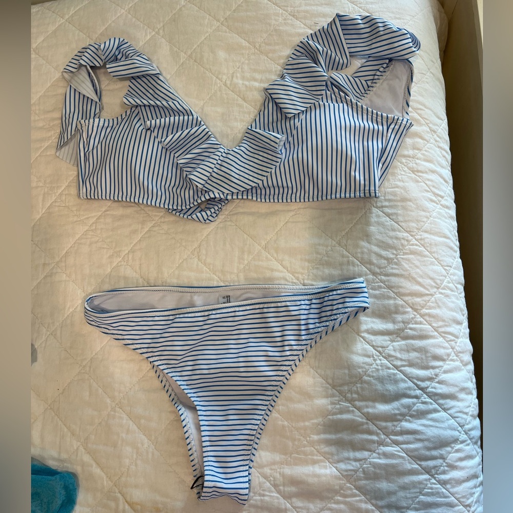 Stripped swimsuit